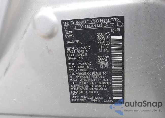 KNMAT2MT0LP533036: 43890594