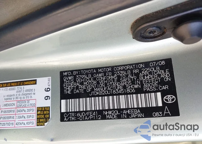 JTDKB20U183451806: 43891894