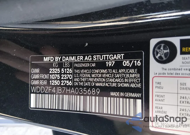 WDDZF4JB7HA035689: 43892127