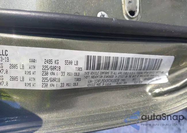 1C4PJMDX3KD412628: 43892251