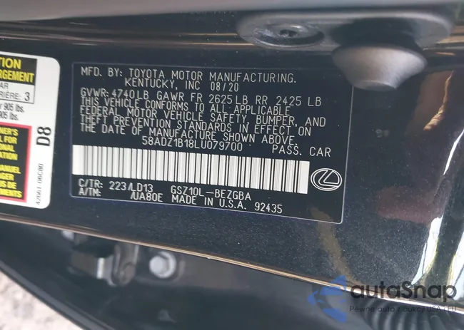 58ADZ1B18LU079700: 43891547