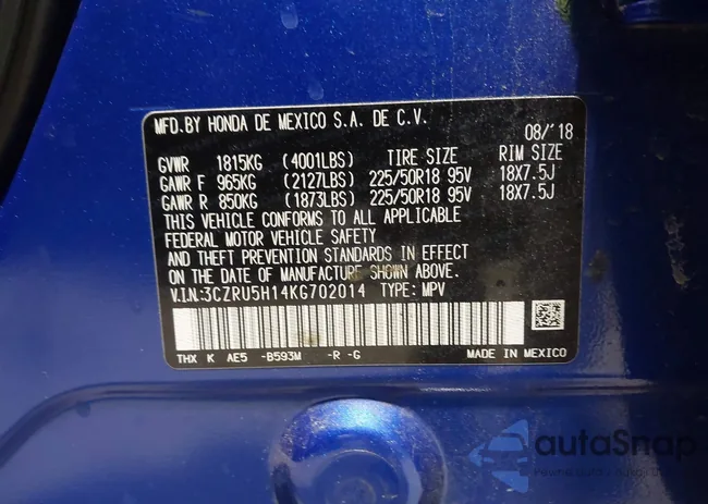 3CZRU5H14KG702014: 43891587