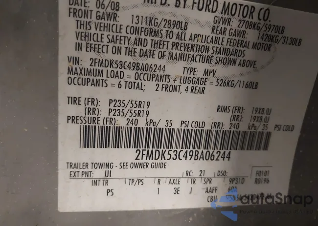 2FMDK53C49BA06244: 43891633