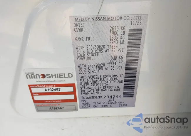 5N1DR3DG2RC234244: 43891758