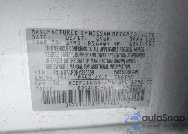 3N1AB7AP0HY325559: 43891767