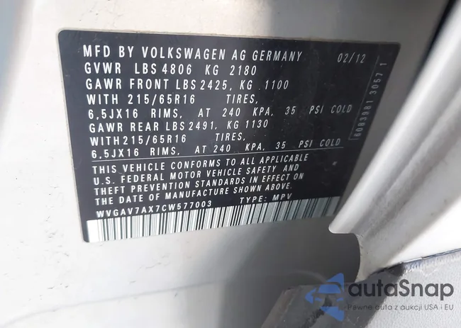 WVGAV7AX7CW577003: 43892959