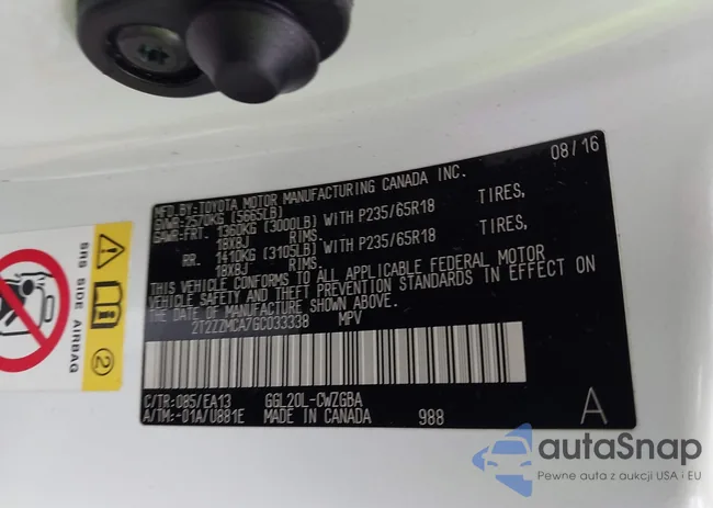 2T2ZZMCA7GC033338: 43893008