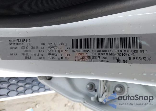 1C6SRFFT5LN105165: 43893118