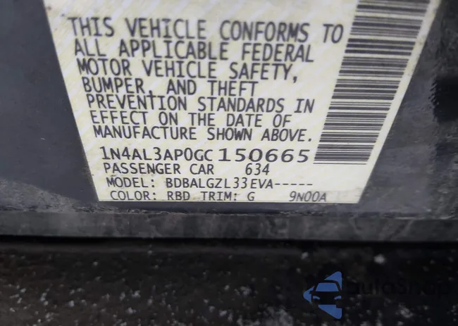 1N4AL3AP0GC150665: 43893146