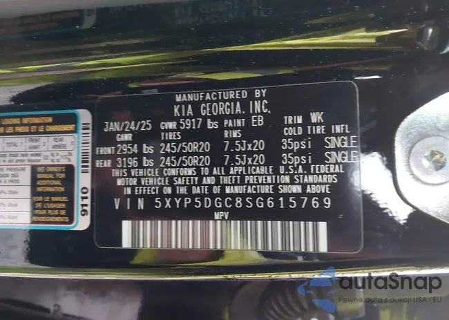 5XYP5DGC8SG615769: 43893252