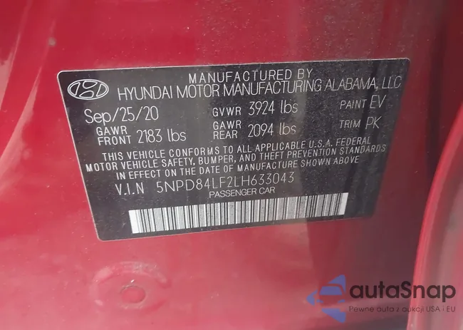 5NPD84LF2LH633043: 43893367