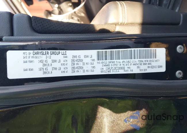 1C4RJFDJ9CC269692: 43893393