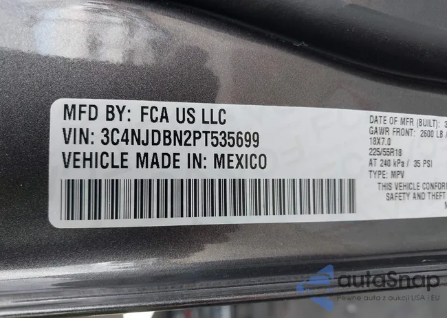 3C4NJDBN2PT535699: 43892558