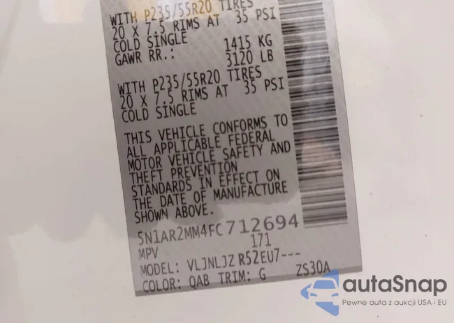 5N1AR2MM4FC712694: 43892585