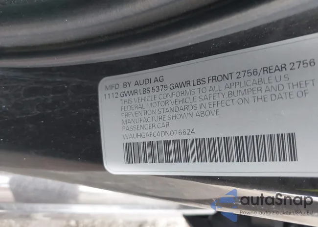 WAUHGAFC4DN076624: 43892744