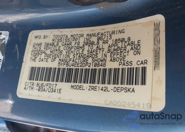 5YFBU4EE2DP210846: 43892779