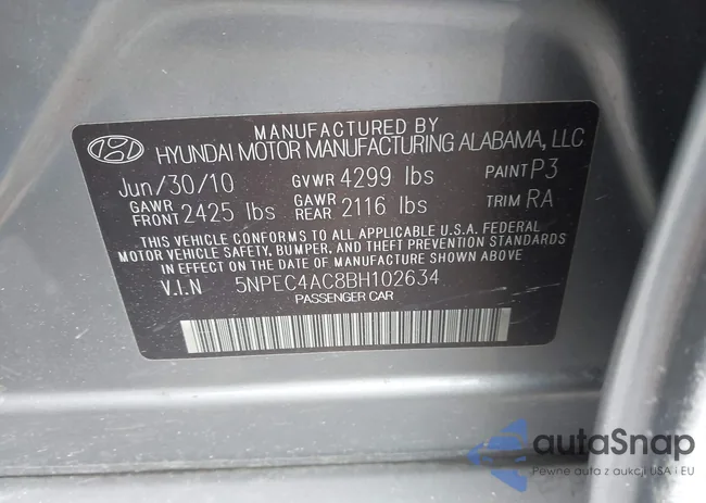 5NPEC4AC8BH102634: 43894011