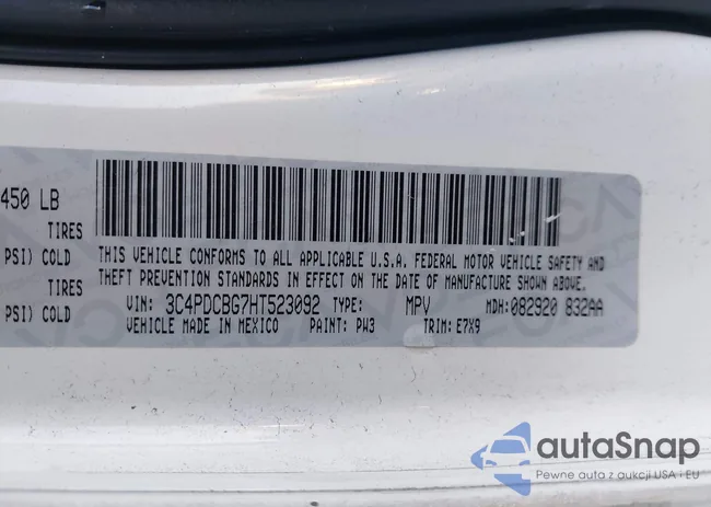 3C4PDCBG7HT523092: 43894021