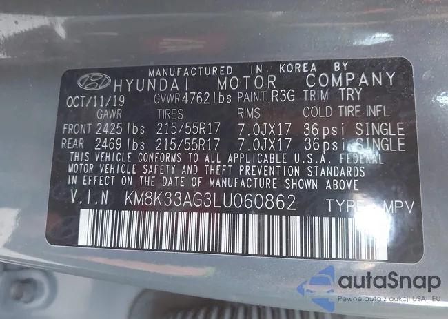 KM8K33AG3LU060862: 43894058