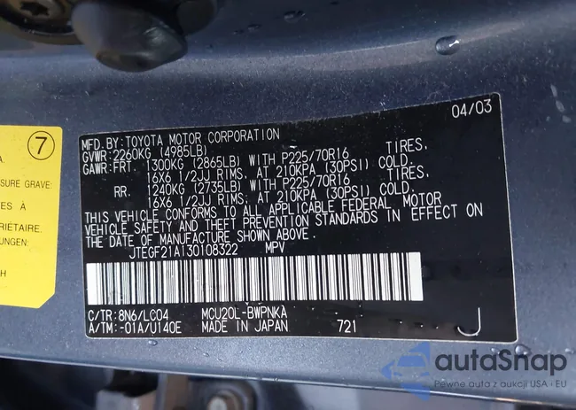 JTEGF21A130108322: 43894330