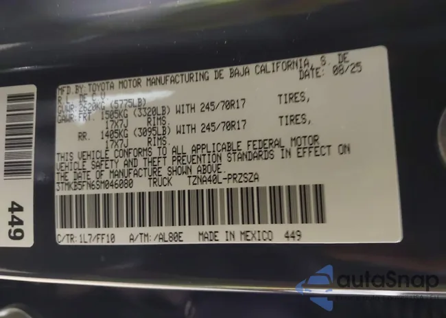 3TMKB5FN6SM046080: 43894373