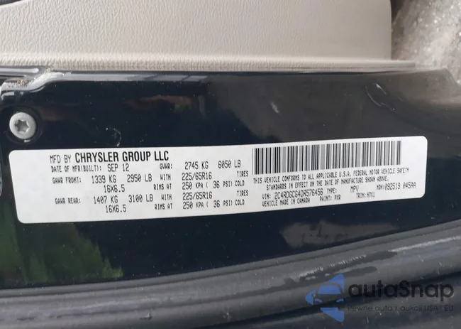 2C4RDGCG4DR576456: 43894423