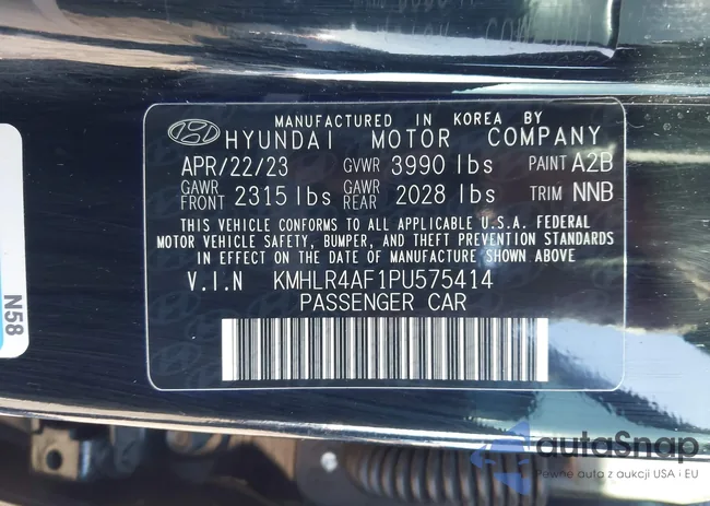 KMHLR4AF1PU575414: 43893658