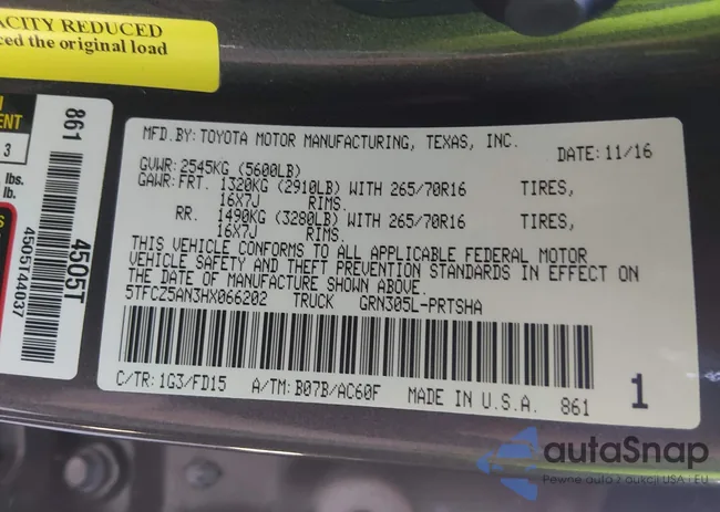 5TFCZ5AN3HX066202: 43894901