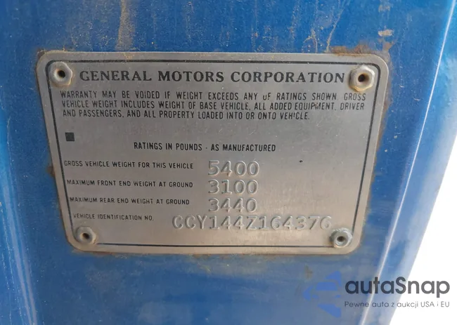 CCY144Z164376: 43894931