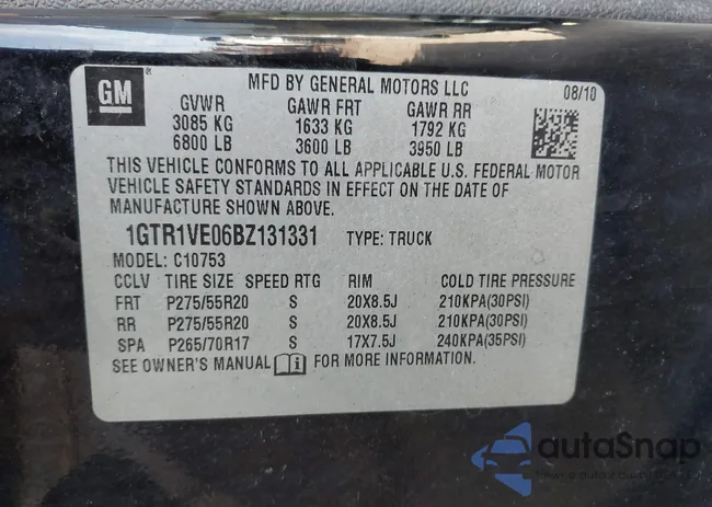 1GTR1VE06BZ131331: 43895112