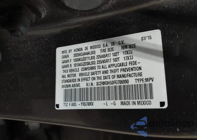 3CZRM3H53FG706990: 43895389