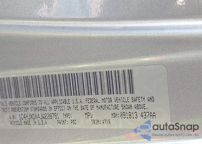 1C4HJXDN4JW228791: 43895399