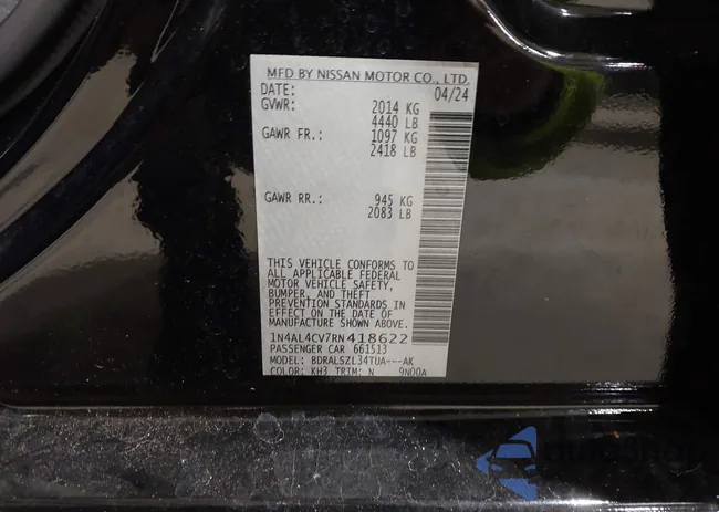 1N4AL4CV7RN418622: 43894461