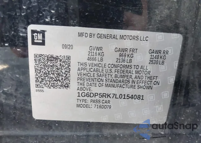 1G6DP5RK7L0154081: 43894508