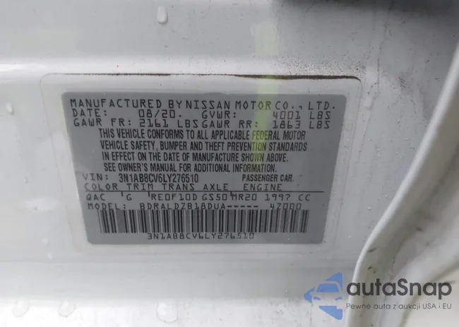 3N1AB8CV6LY276510: 43894538