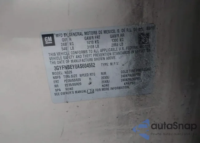 3GYFNBEY0AS604562: 43894541