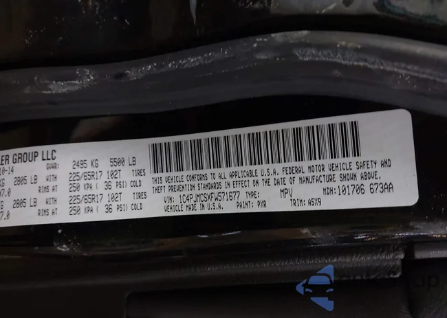 1C4PJMCSXFW571677: 43894640