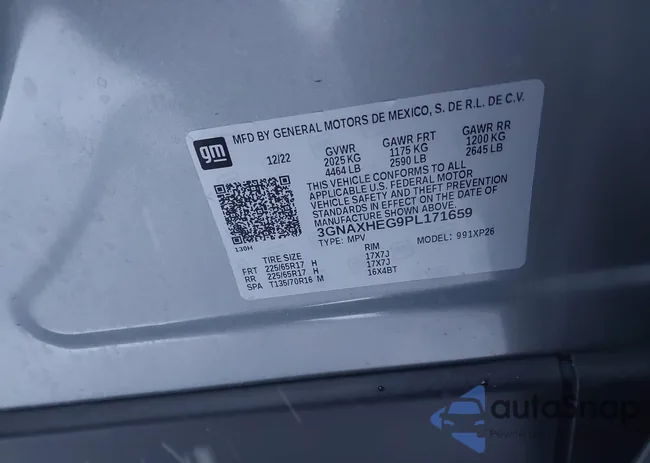 3GNAXHEG9PL171659: 43894710