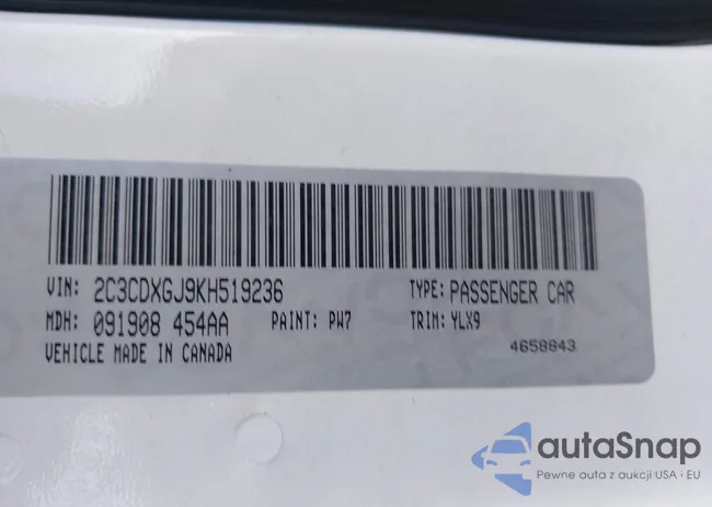 2C3CDXGJ9KH519236: 43895857