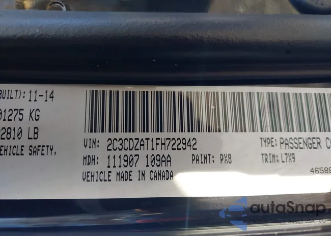 2C3CDZAT1FH722942: 43895905