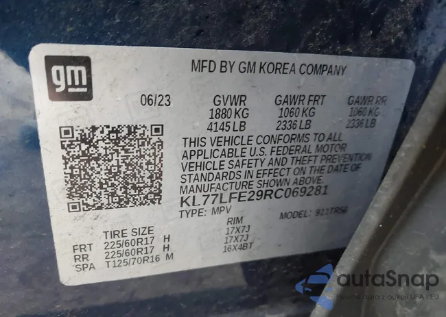 KL77LFE29RC069281: 43895988