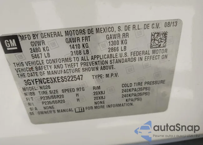 3GYFNCE3XES522547: 43896029