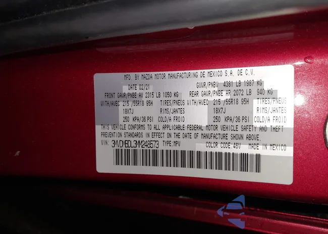 3MVDMBDL3MM248573: 43896049