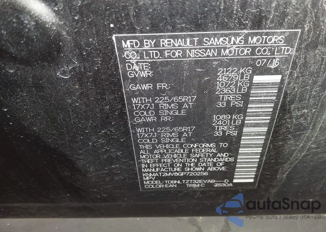 KNMAT2MV8GP720256: 43896247