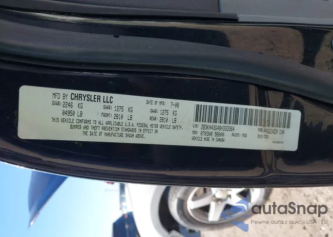 2B3KA43G48H333364: 43895519