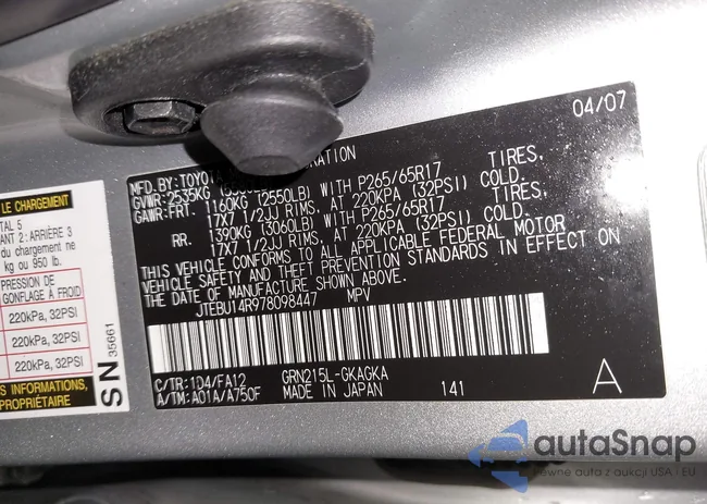 JTEBU14R978098447: 43895560