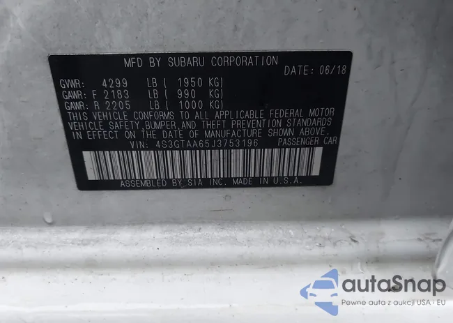 4S3GTAA65J3753196: 43896844