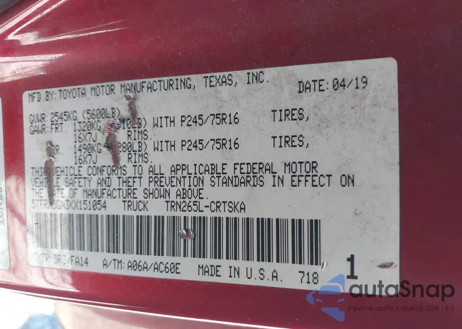 5TFRX5GN3KX151054: 43896858