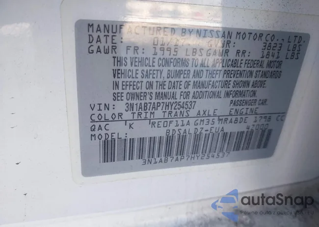 3N1AB7AP7HY254537: 43896873