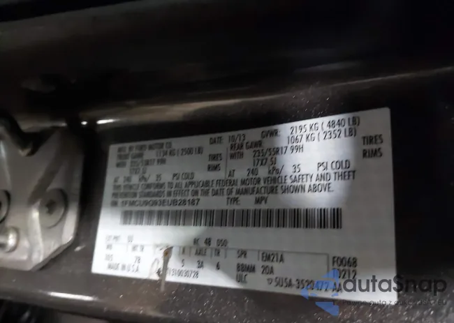 1FMCU9G93EUB28187: 43896938